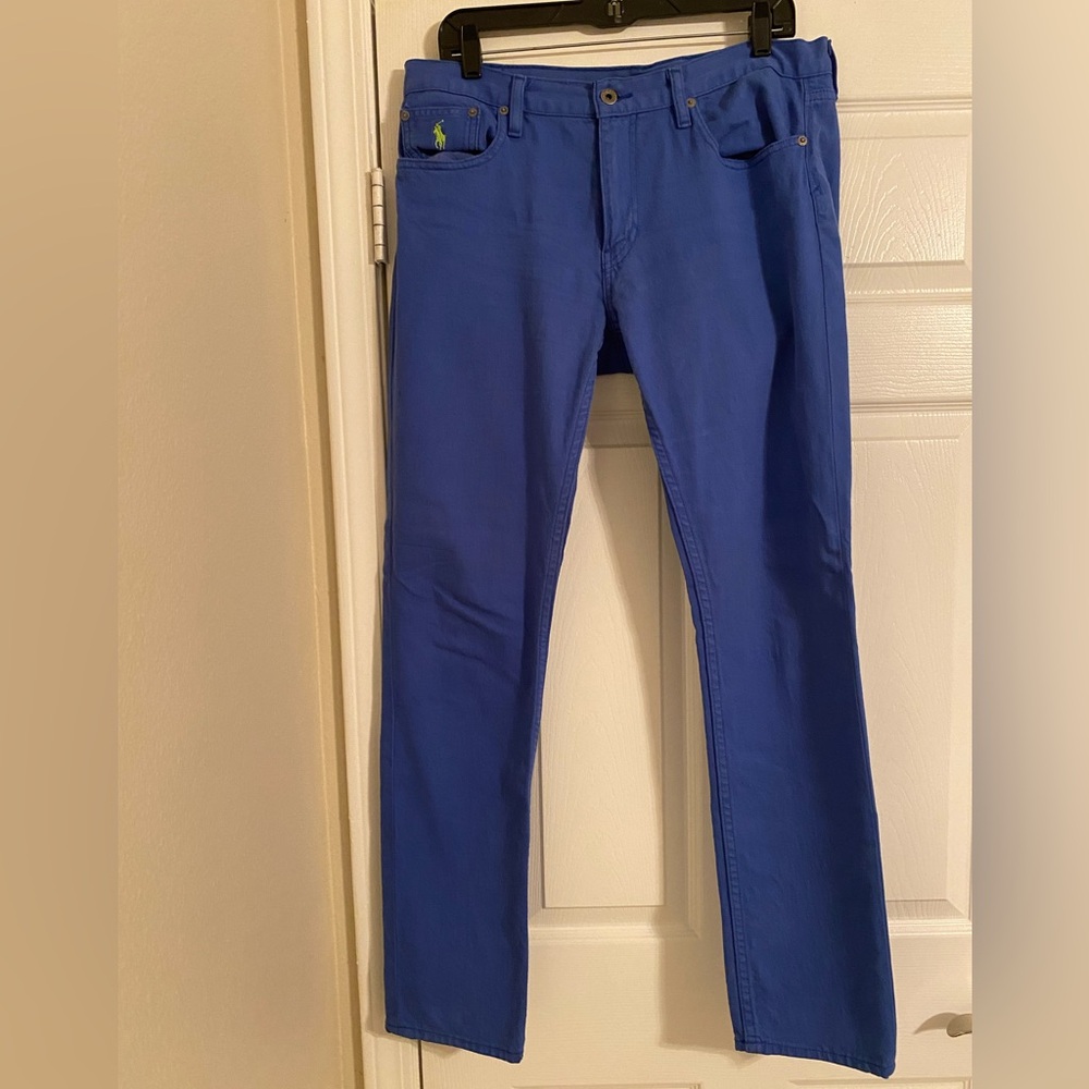 Ralph Lauren Sport Women’s Blue Cotton/Elastine Jeans. Logo. Size 31.